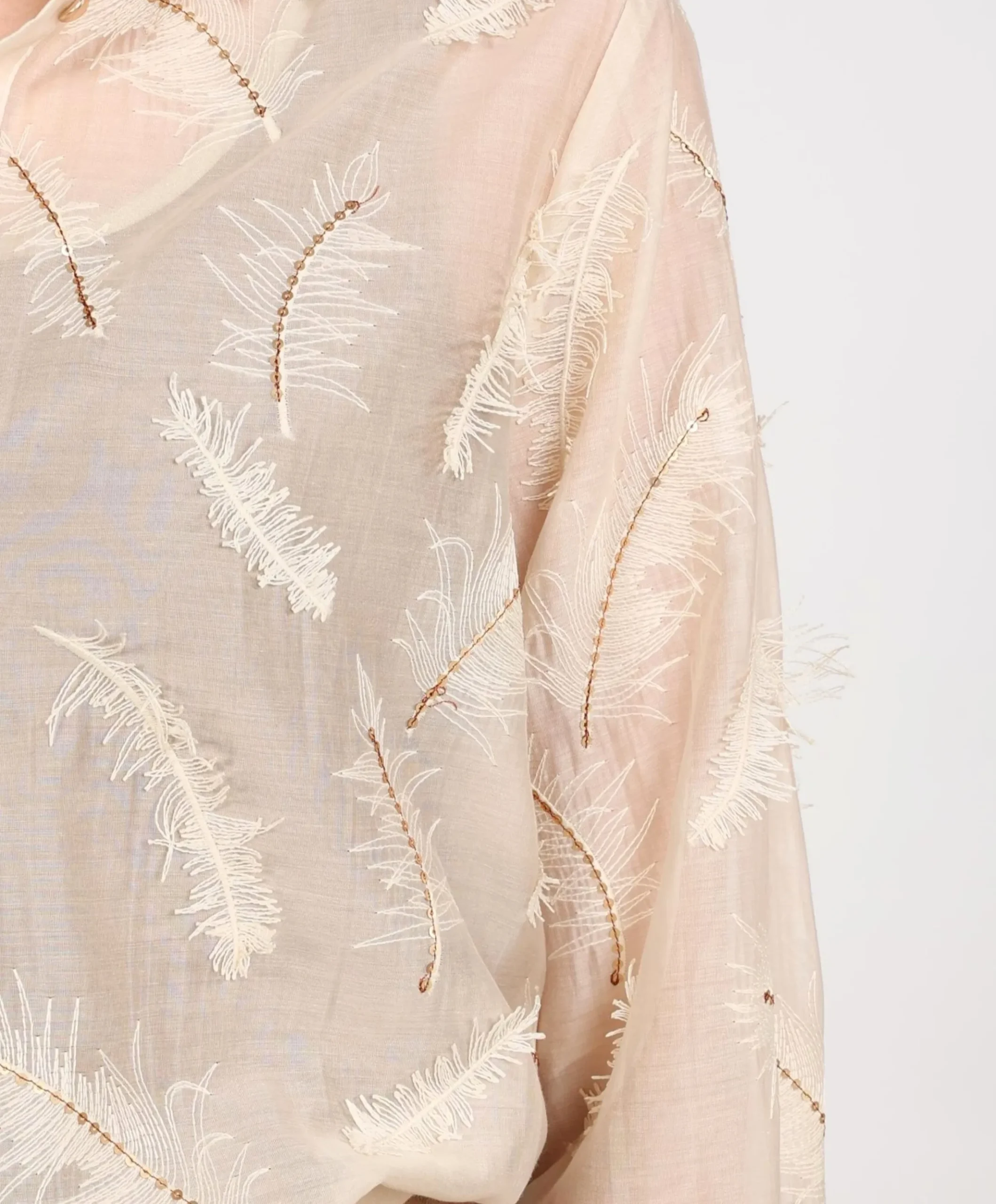 Dames blouse beige