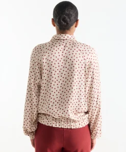 Dames blouse beige