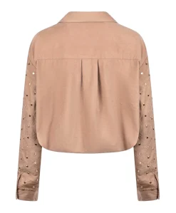 Dames blouse beige