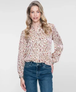 Dames blouse beige