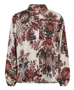 Dames blouse beige
