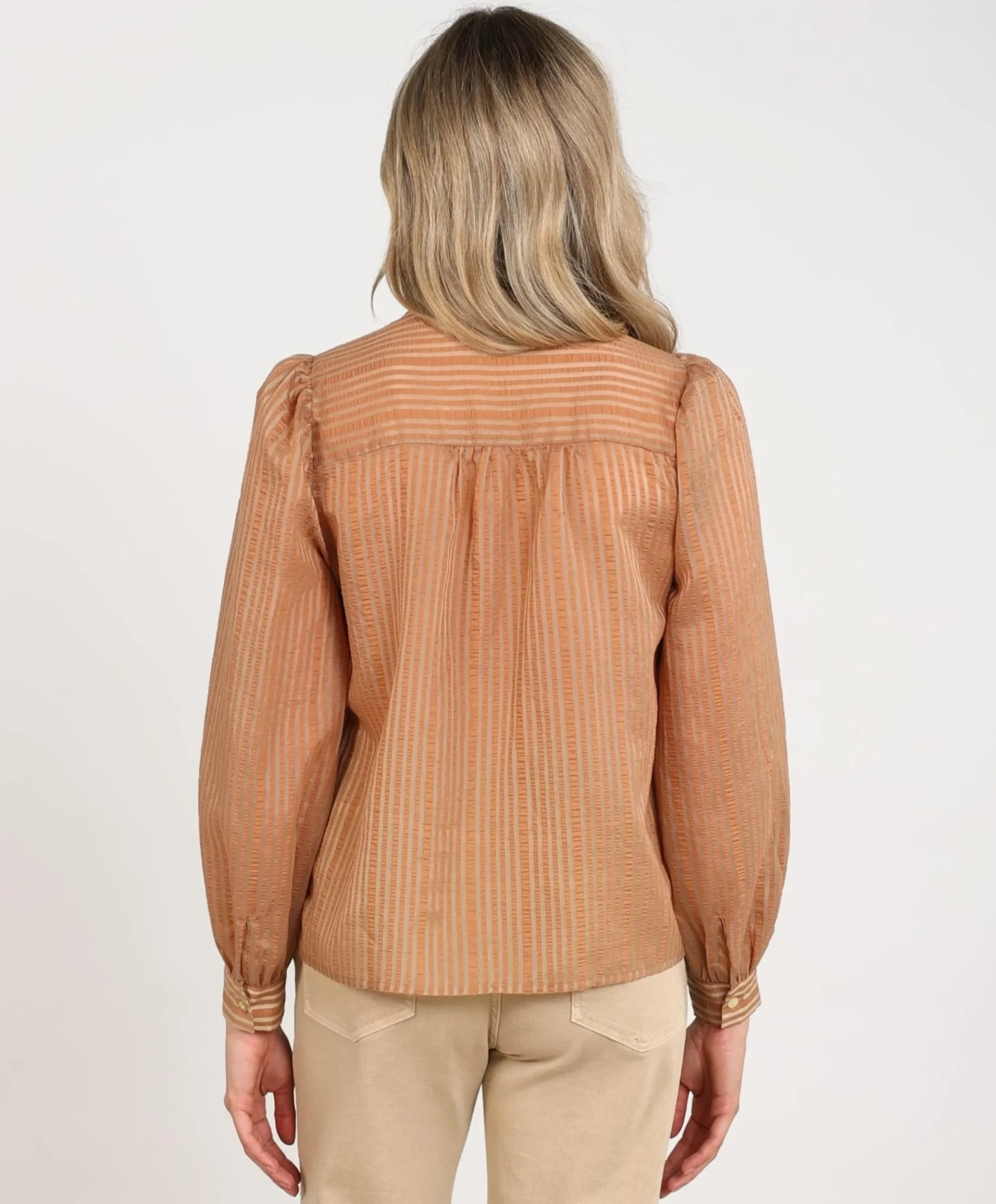 Dames blouse beige