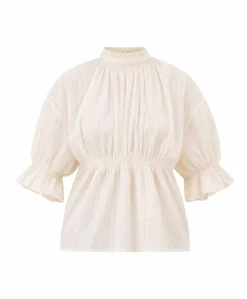 Dames blouse beige