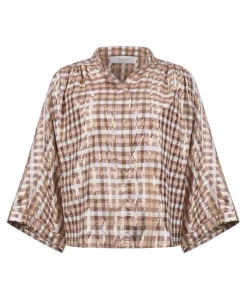 Dames blouse beige