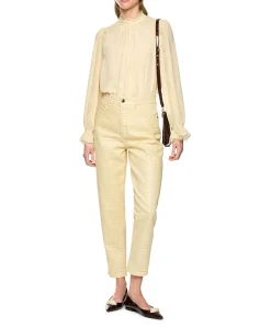 Dames blouse beige