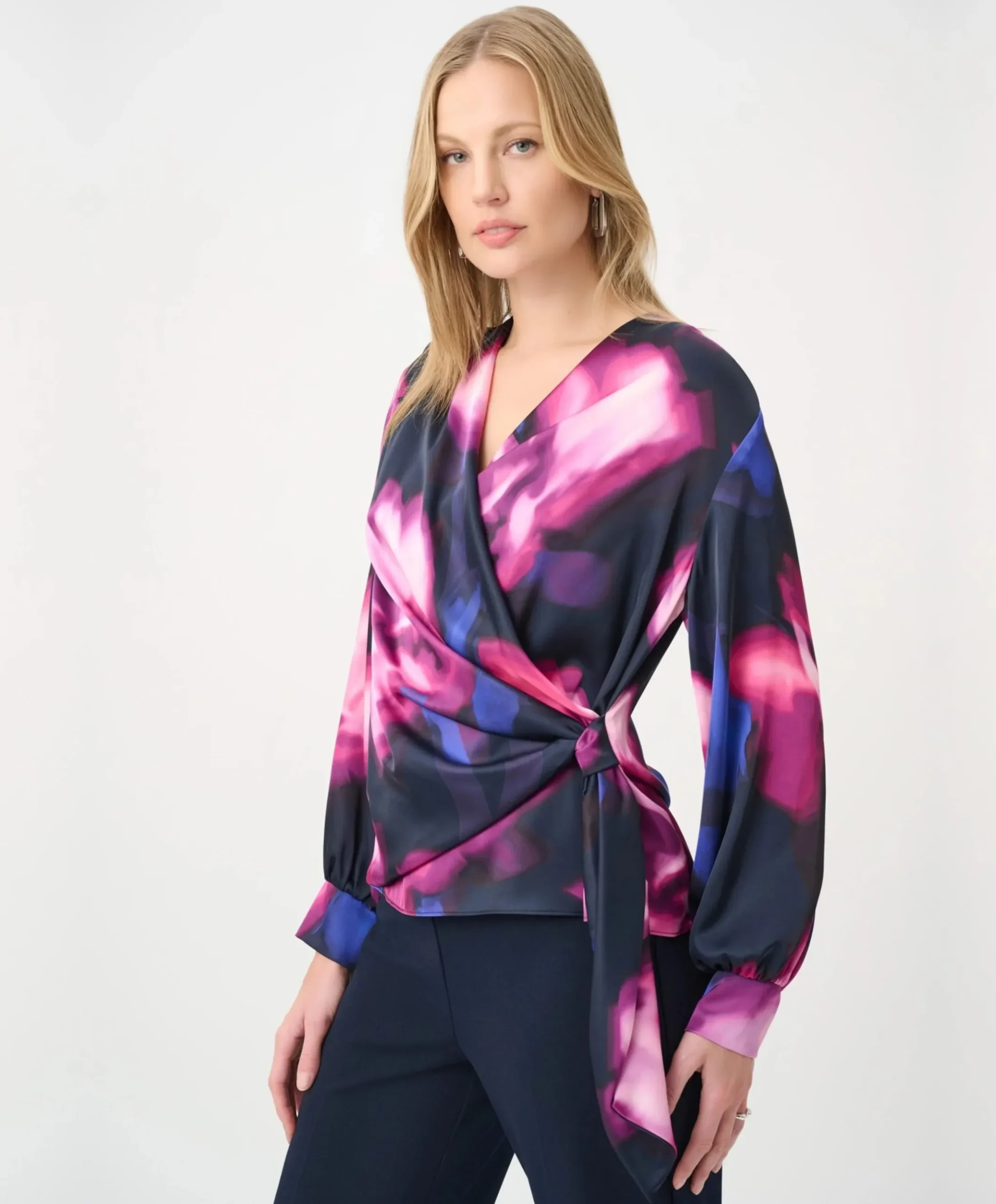 Dames blouse blauw