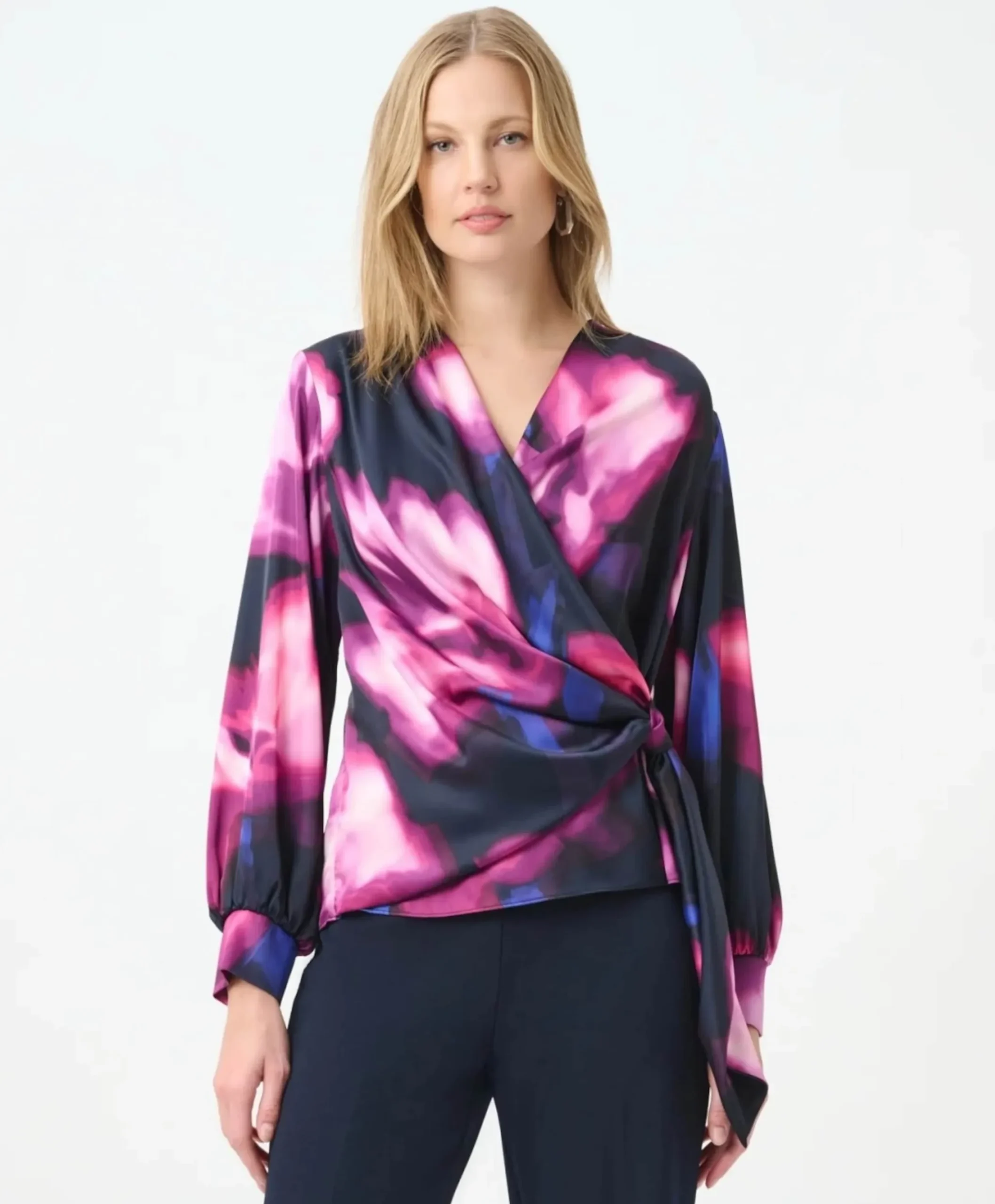 Dames blouse blauw