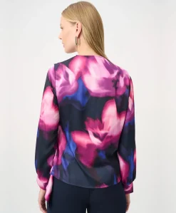 Dames blouse blauw