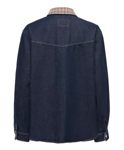 Dames blouse blauw