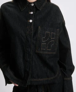 Dames blouse blauw