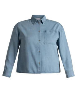 Dames blouse blauw