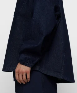 Dames blouse blauw