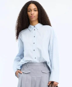 Dames blouse blauw
