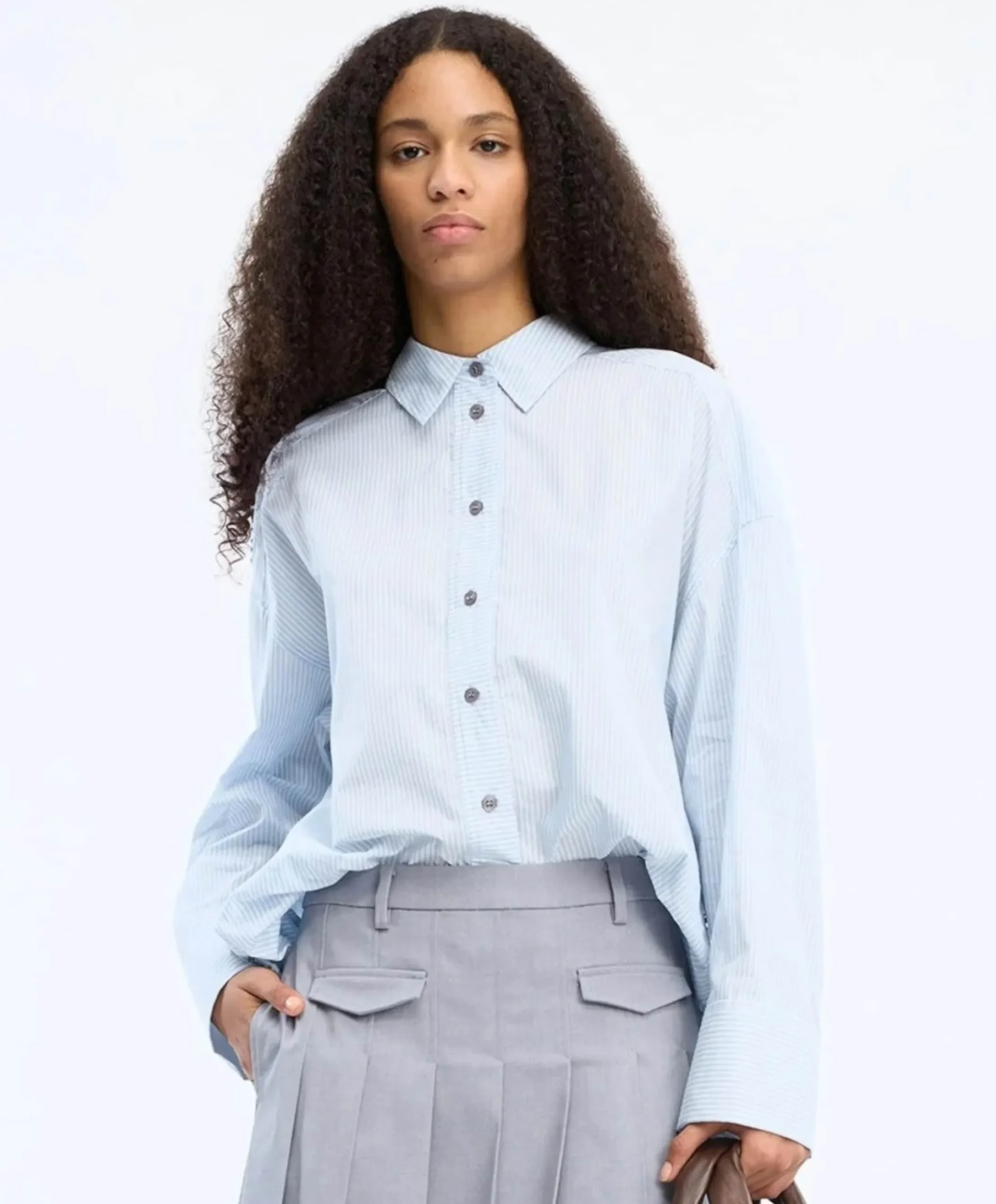 Dames blouse blauw