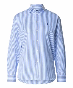 Dames blouse blauw