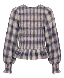 Dames blouse blauw