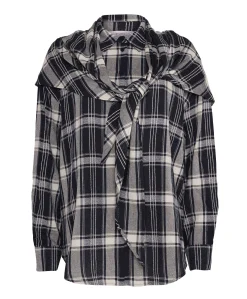 Dames blouse blauw