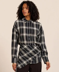 Dames blouse blauw