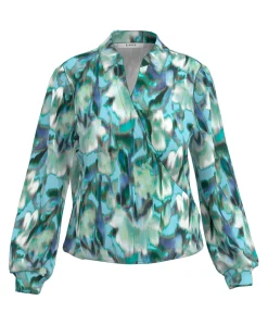 Dames blouse blauw