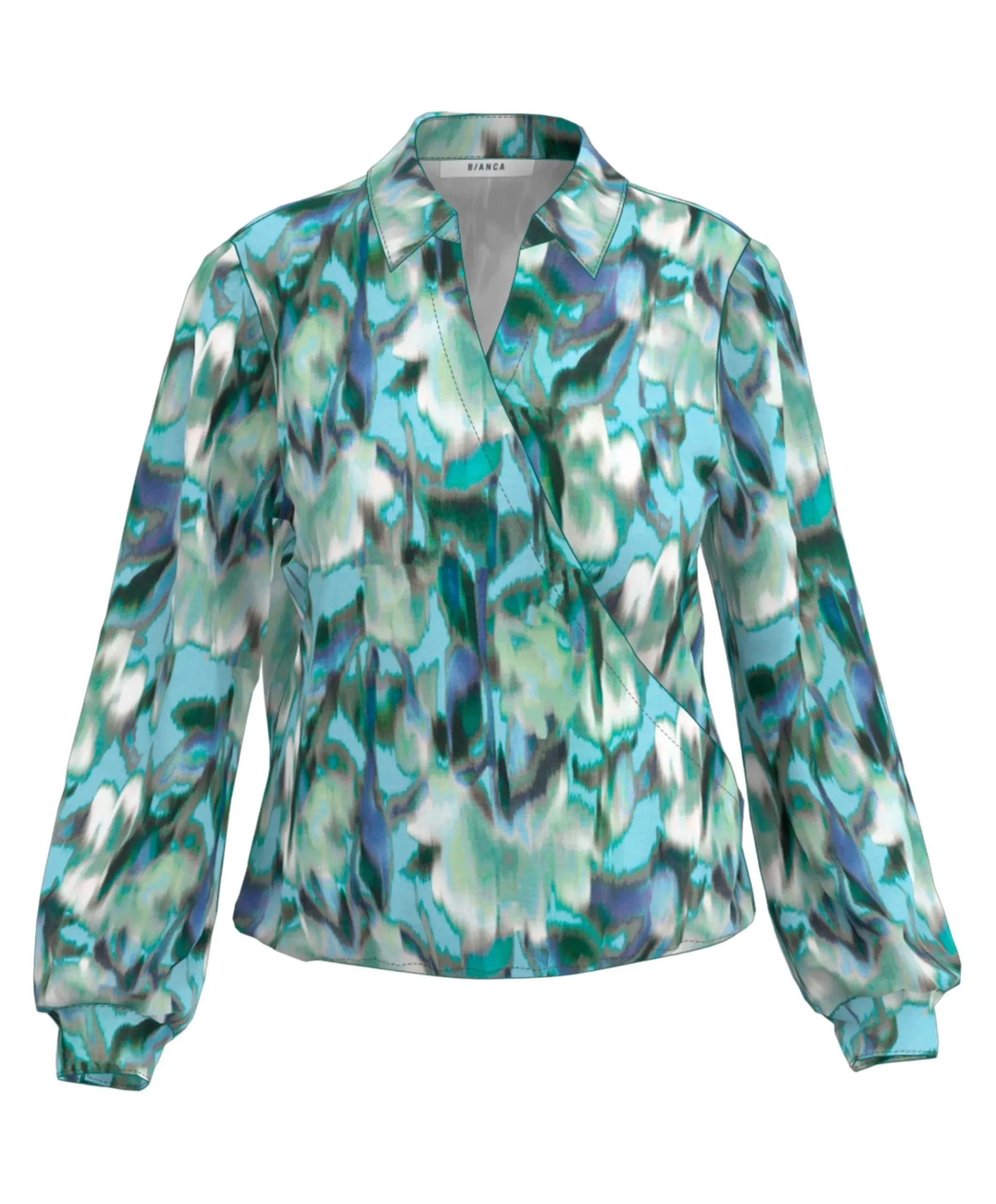 Dames blouse blauw