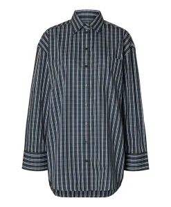 Dames blouse blauw