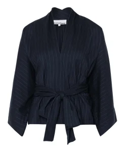 Dames blouse blauw