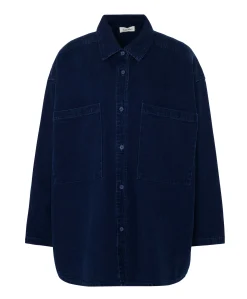 Dames blouse blauw