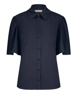 Dames blouse blauw