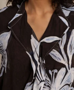 Dames blouse blauw