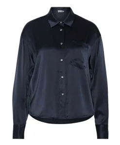 Dames blouse blauw
