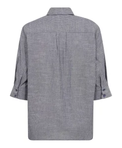 Dames blouse blauw