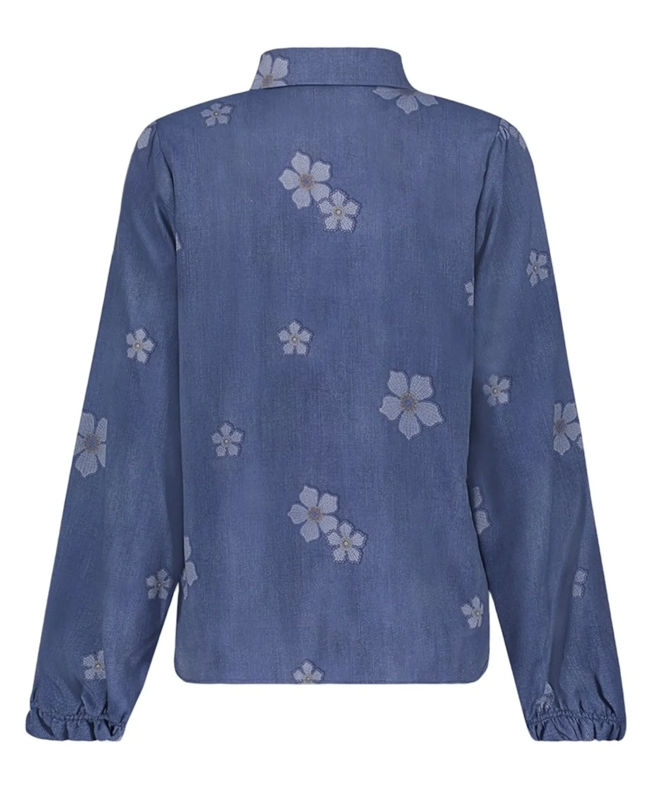 Dames blouse blauw
