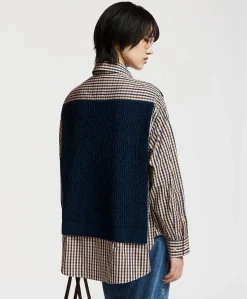 Dames blouse blauw