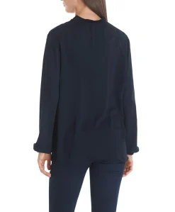 Dames blouse blauw