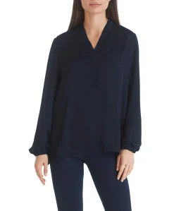 Dames blouse blauw