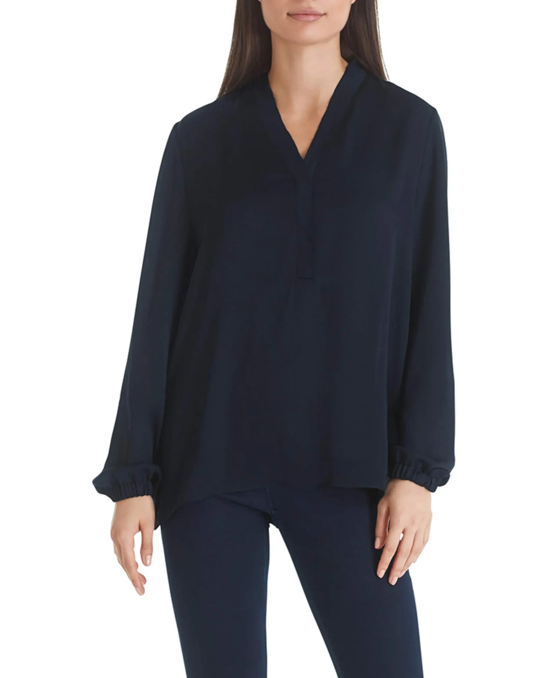 Dames blouse blauw