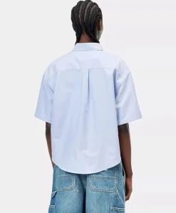 Dames blouse blauw