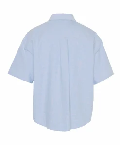 Dames blouse blauw