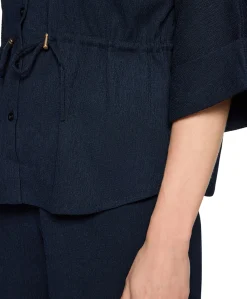 Dames blouse blauw