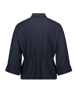 Dames blouse blauw