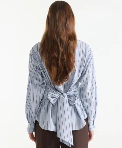 Dames blouse blauw