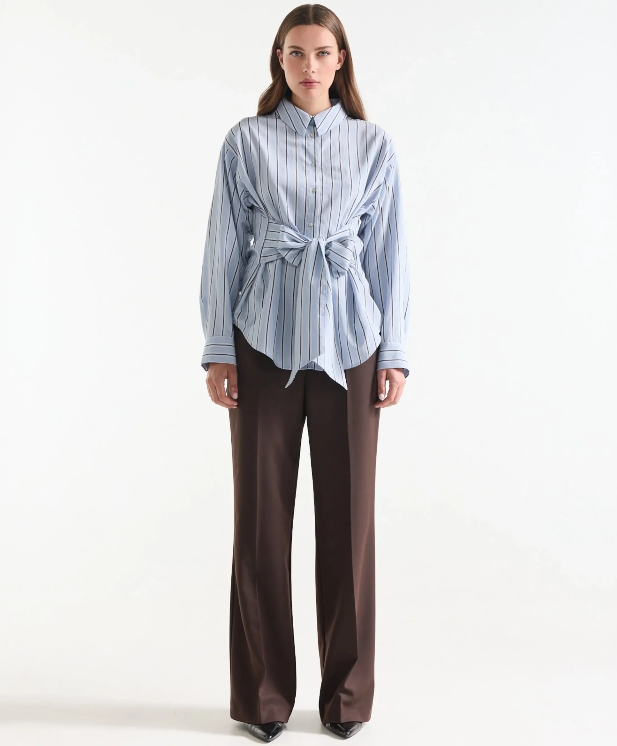 Dames blouse blauw