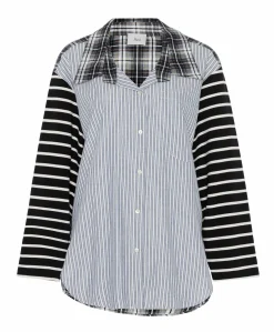 Dames blouse blauw
