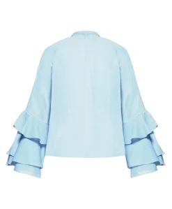 Dames blouse blauw