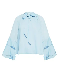 Dames blouse blauw