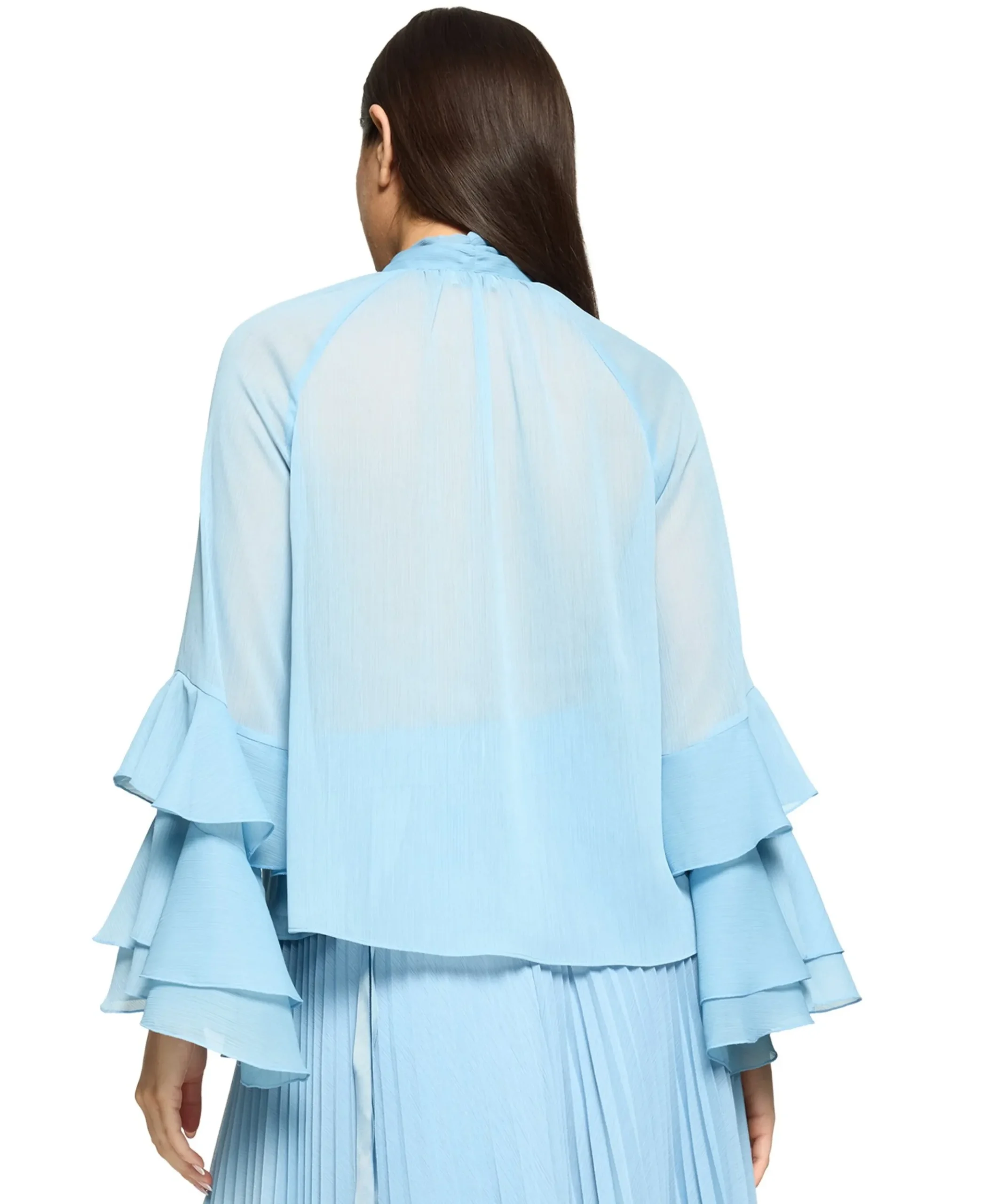 Dames blouse blauw