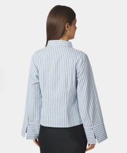 Dames blouse blauw