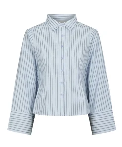 Dames blouse blauw