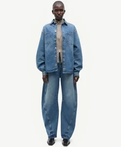 Dames blouse blauw