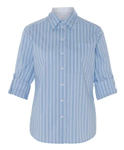Dames blouse blauw